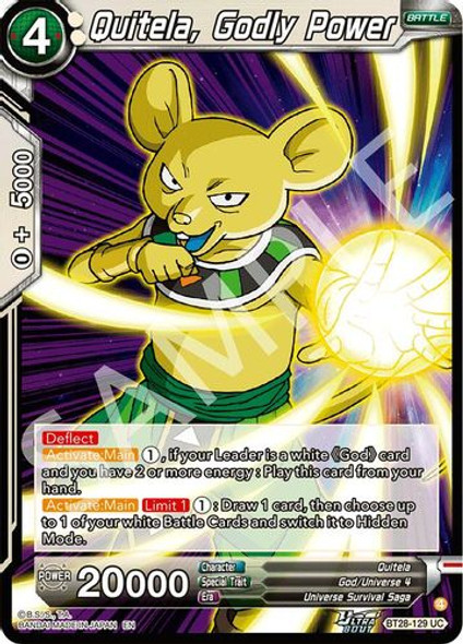 [BT28-129](UC) Quitela, Godly Power (Foil)