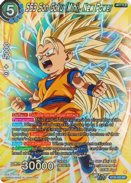 [BT28-033](SR) SS3 Son Goku (Mini), New Power (Foil)