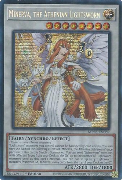 [MP25-EN069] Minerva, the Athenian Lightsworn (Prismatic Secret Rare)<1st>