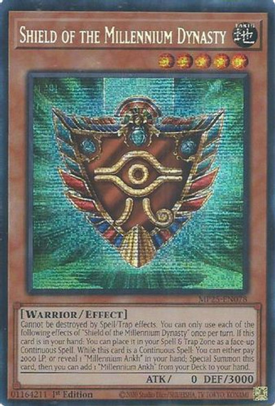 [MP25-EN078] Shield of the Millennium Dynasty (Prismatic Secret Rare)<1st>