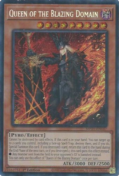 [MP25-EN147] Queen of the Blazing Domain (Prismatic Secret Rare)<1st>