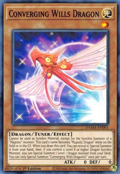 DAMA-EN001 Converging Wills Dragon (Common) <1st>