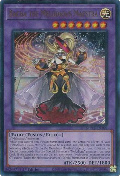 [MP25-EN188] Bacha the Melodious Maestra (Ultra Rare)<1st>