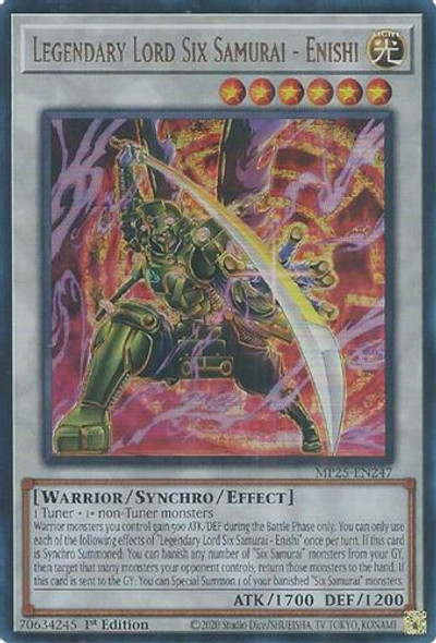 [MP25-EN247] Legendary Lord Six Samurai - Enishi (Ultra Rare)<1st>