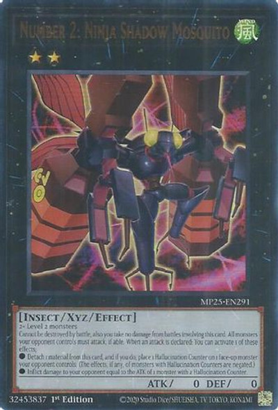 [MP25-EN291] Number 2: Ninja Shadow Mosquito (Ultra Rare)<1st>