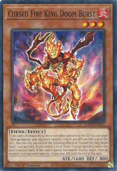 [MP25-EN436] Cursed Fire King Doom Burst (Common)<1st>