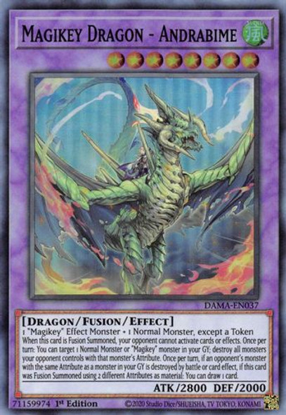 DAMA-EN037 Magikey Dragon - Andrabime (Super Rare) <1st>