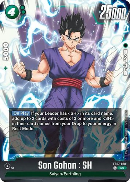 [FB07-058](SR) Son Gohan : SH (Foil)