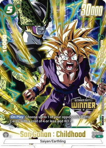 [FB01-089](R) Son Gohan : Childhood {Ultimate Battle 2025 01} {Winner} {Foil}