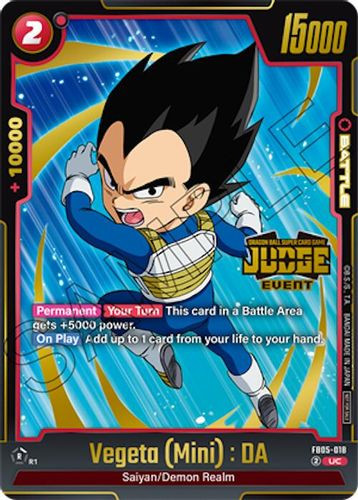 [FB05-018](UC) Vegeta (Mini) : DA {Judge Pack 04 - Event} {Foil}