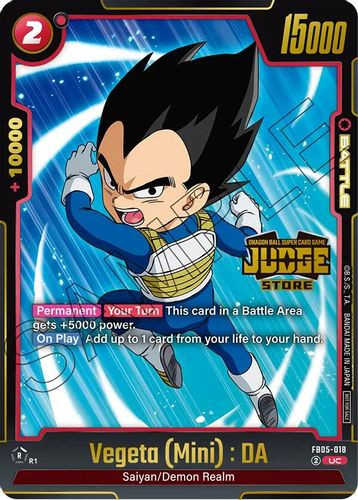 [FB05-018](UC) Vegeta (Mini) : DA {Judge Pack 04 - Store} {Foil}
