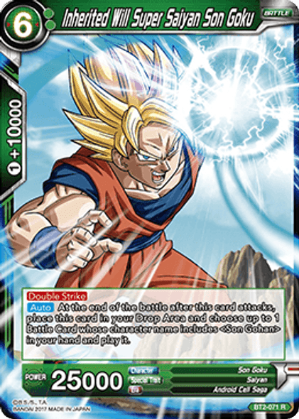BT02-071R Inherited Will Super Saiyan Son Goku