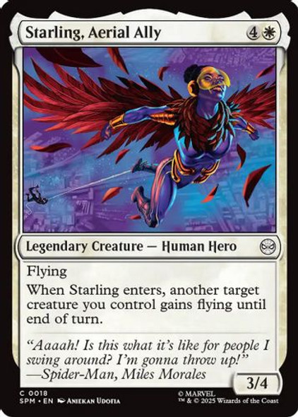 [SPM-0018](C) Starling, Aerial Ally (Foil)