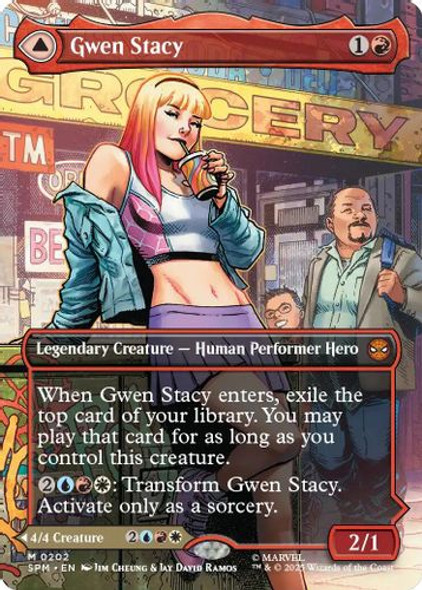 [SPM-0202](M) Gwen Stacy // Ghost-Spider (Borderless) (Foil)