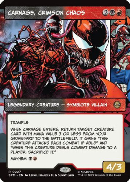 [SPM-0227](R) Carnage, Crimson Chaos (Borderless) (Foil)