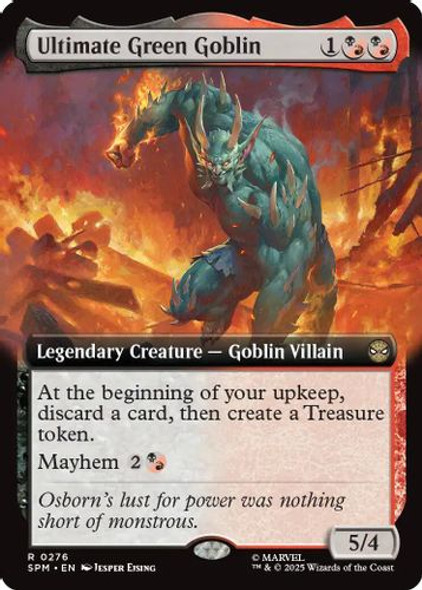 [SPM-0276](R) Ultimate Green Goblin (Extended Art) (Foil)