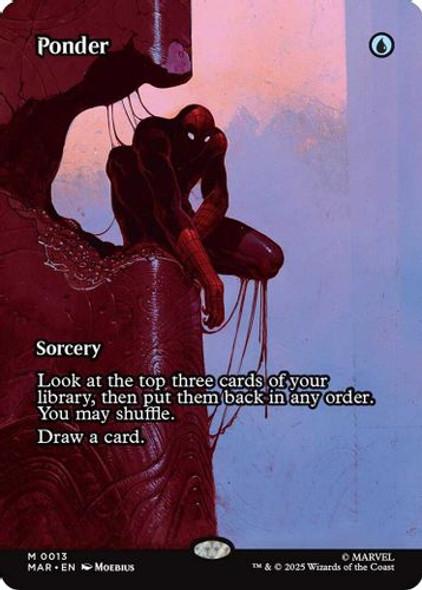 [MAR-0013](M) Ponder (Borderless) (Foil)