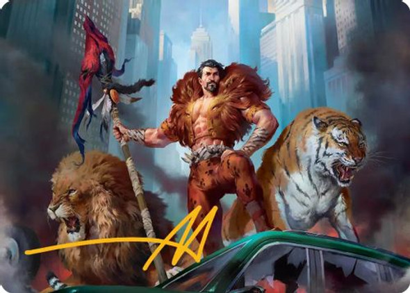 [SPMART-0028](S) Kraven, Proud Predator Art Card (Signature Art Card)