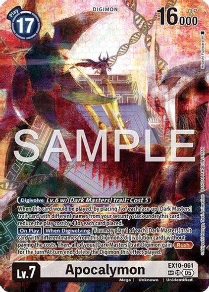 [EX10-061](SR) Apocalymon (SP Alternate Art) (Foil)
