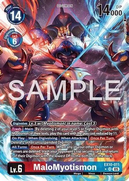 [EX10-011](SR) MaloMyotismon (1 Star Alternate Art) (Foil)