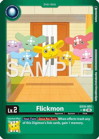 [EX10-001](C) Flickmon (1 Star Color Frame) (Foil)