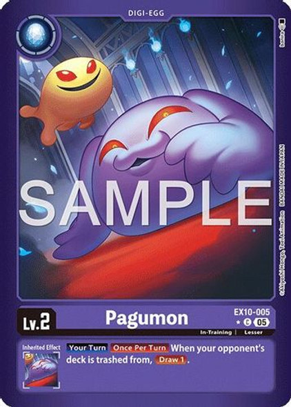 [EX10-005](C) Pagumon (1 Star Color Frame) (Foil)