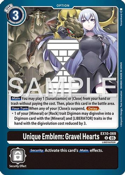 [EX10-069](U) Unique Emblem: Gravel Hearts