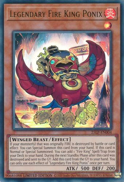 [25LP-EN004] Legendary Fire King Ponix (Ultra Rare)<Ltd>