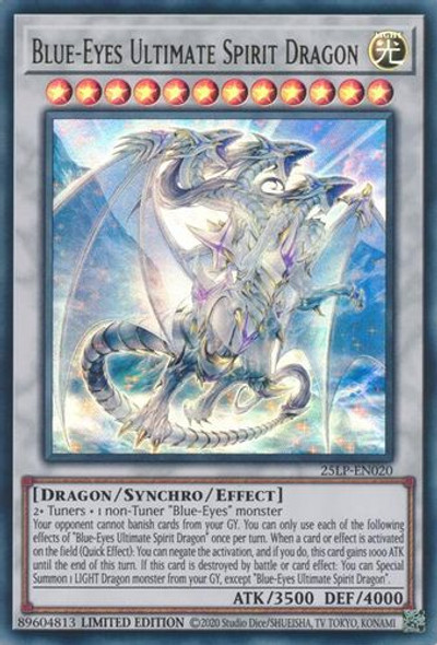 [25LP-EN020] Blue-Eyes Ultimate Spirit Dragon (Ultra Rare)<Ltd>