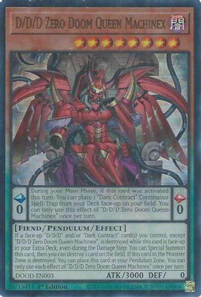 [DOOD-EN003] D/D/D Zero Doom Queen Machinex (Ultra Rare)<1st>