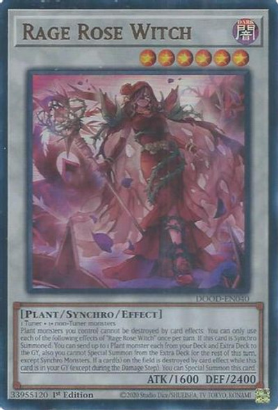 [DOOD-EN040] Rage Rose Witch (Ultra Rare)<1st>