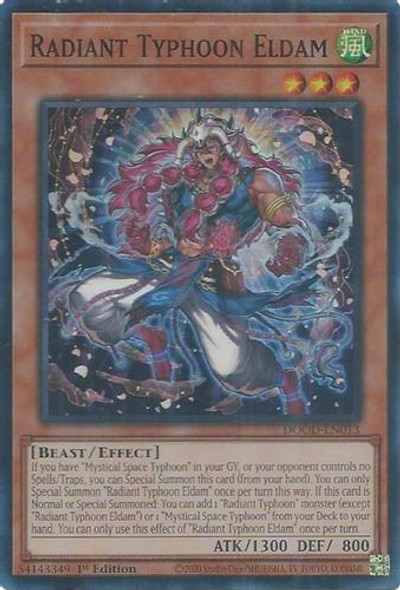 [DOOD-EN013] Radiant Typhoon Eldam (Super Rare)<1st>