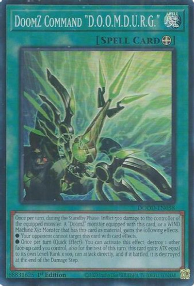 [DOOD-EN058] DoomZ Command "D.O.O.M.D.U.R.G." (Super Rare)<1st>