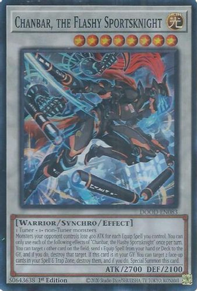 [DOOD-EN083] Chanbar, the Flashy Sportsknight (Super Rare)<1st>