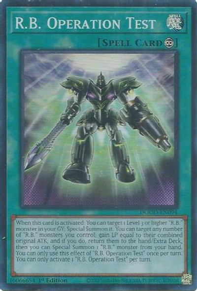 [DOOD-EN094] R.B. Operation Test (Super Rare)<1st>