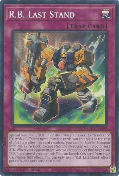 [DOOD-EN095] R.B. Last Stand (Common)<1st>