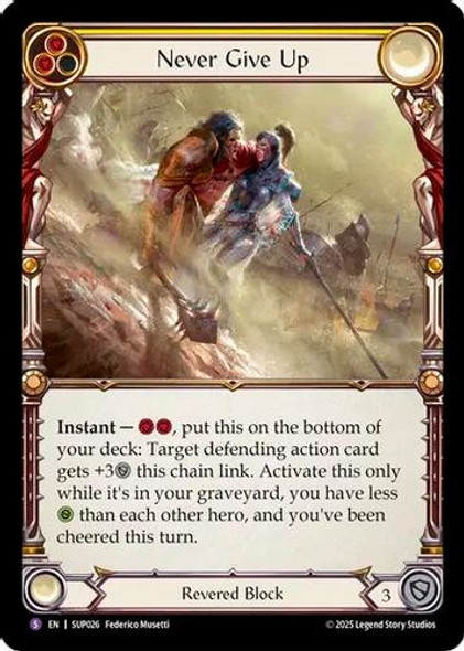 [FAB18 1st][SUP-026](SR) Never Give Up