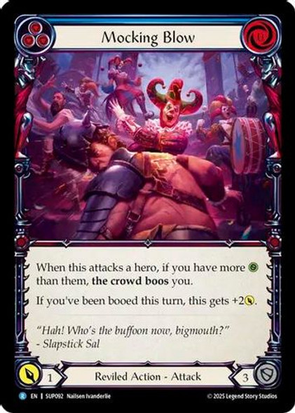 [FAB18 1st][SUP-092](R) Mocking Blow (Blue) (Rainbow Foil)
