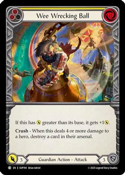 [FAB18 1st][SUP-194](C) Wee Wrecking Ball (Rainbow Foil)