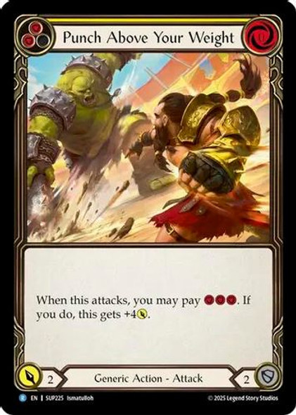 [FAB18 1st][SUP-225](R) Punch Above Your Weight (Yellow) (Rainbow Foil)