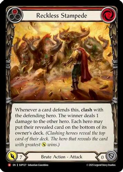 [FAB18 1st][SUP-127](M) Reckless Stampede (Rainbow Foil)