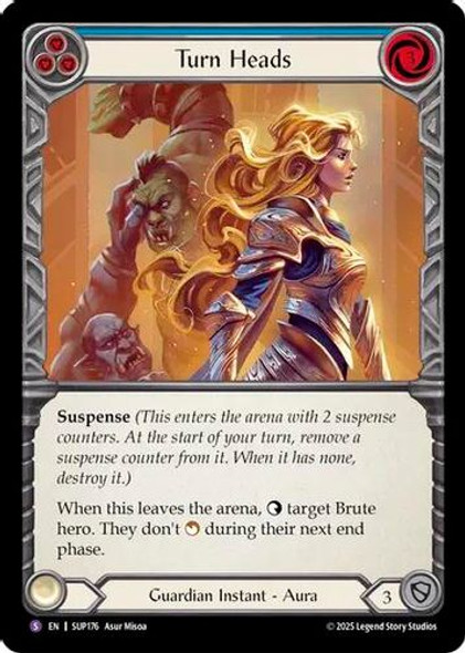 [FAB18 1st][SUP-176](SR) Turn Heads (Rainbow Foil)
