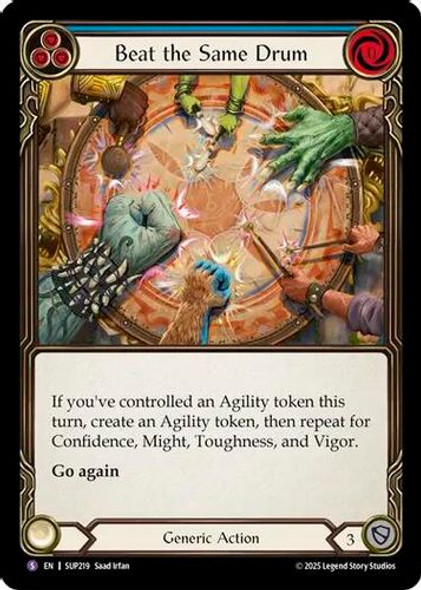 [FAB18 1st][SUP-219](SR) Beat the Same Drum (Rainbow Foil)