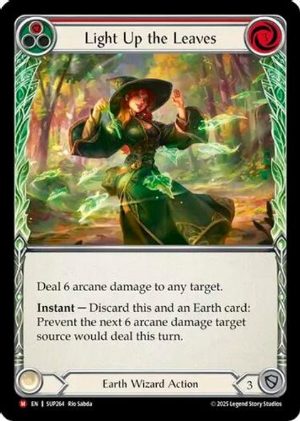 [FAB18 1st][SUP-264](M) Light Up the Leaves (Red) (Rainbow Foil)