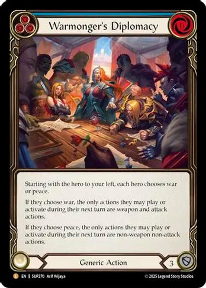 [FAB18 1st][SUP-270](L) Warmonger's Diplomacy (Rainbow Foil)