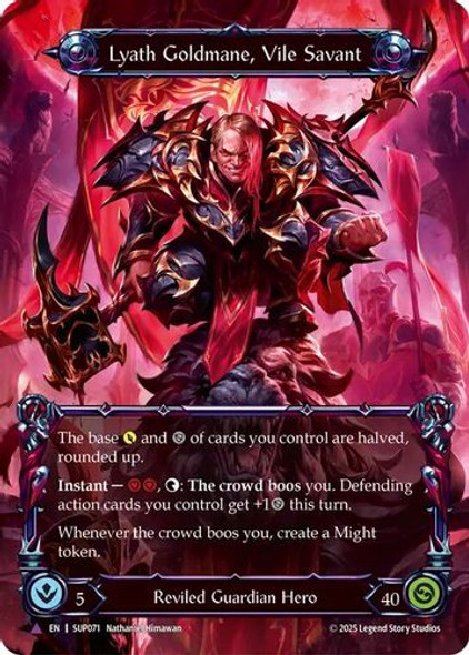 [FAB18 1st][SUP-071](MV) Lyath Goldmane, Vile Savant (Marvel) (Cold Foil)