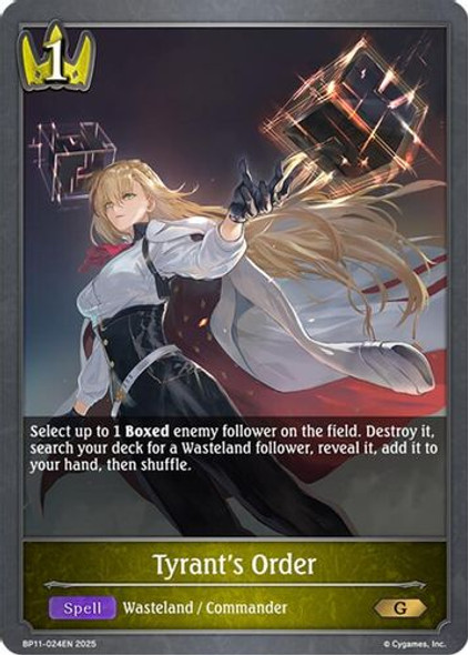 [BP11-024EN](G) Tyrant's Order