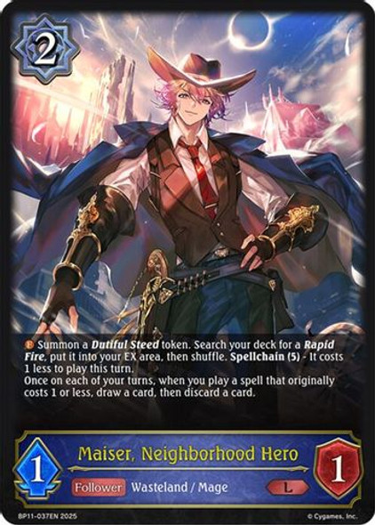 [BP11-037EN](L) Maiser, Neighborhood Hero