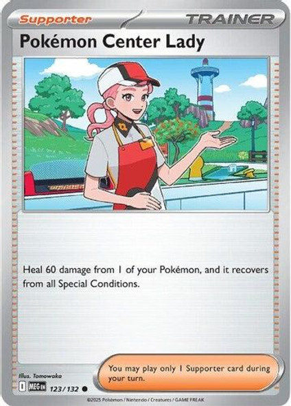 |ME01|[MEG-123/132](C) Pokemon Center Lady