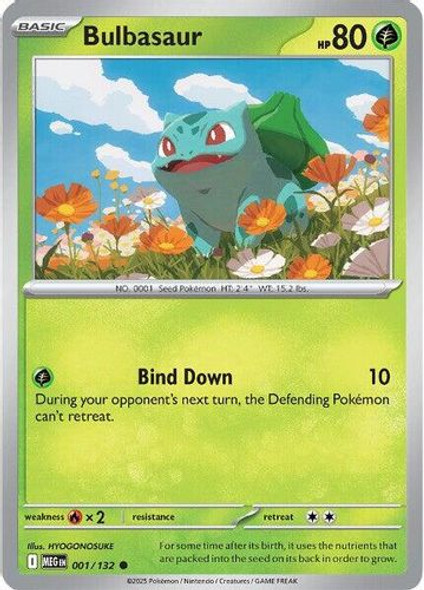 |ME01|[MEG-001/132](C) Bulbasaur {Reverse Holo}